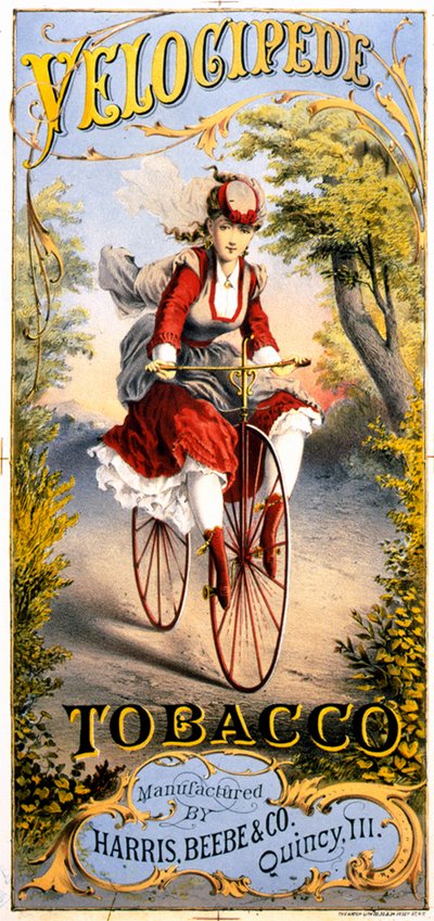 Pubblicità di rivista del tabacco Velocipede da American School