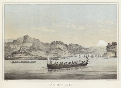 Veduta di Uraga, Baia di Yedo, Giappone da American School