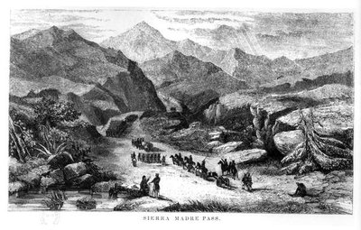 Veduta del Passo della Sierra Madre, inciso da Bobbett & Edmunds da American School