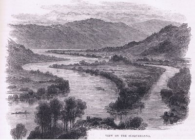Veduta del Susquehanna, illustrazione da Cassell