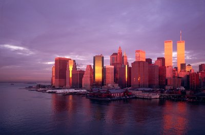 Vista verso il Financial District attraverso l