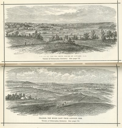 Vedute del paesaggio del Nebraska da American School