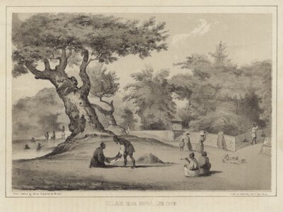 Villaggio vicino a Napha, Lew Chew (Isole Ryukyu) da American School