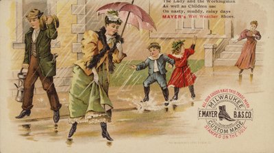 Camminare e saltare sotto la pioggia da American School