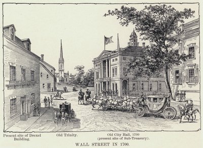 Wall Street nel 1700 da American School