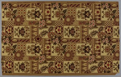 Carta da parati, motivo, ca. 1885 da American School