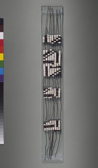 Cintura di Wampum, tribù Irochese o Algonchina americana, possibile XVII secolo da American School