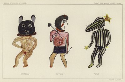 Wiktcina, Piptuka, Patun (litografia a colori) da American School