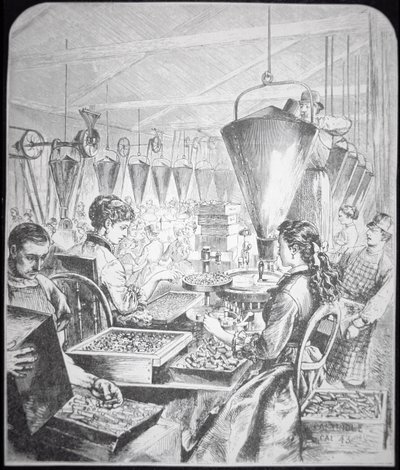 Donne che lavorano in una fabbrica di munizioni, Bridgeport, Connecticut da American School