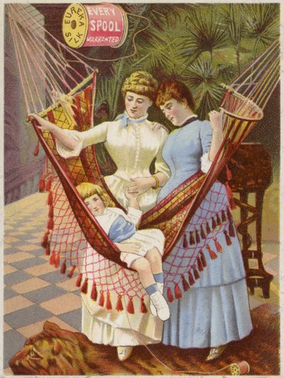 Ragazza giovane in amaca da American School