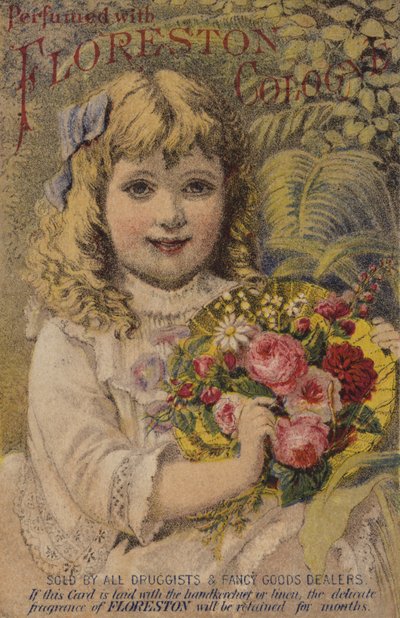 Giovane ragazza che tiene fiori da American School