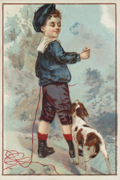 Ragazzo con cane da American School