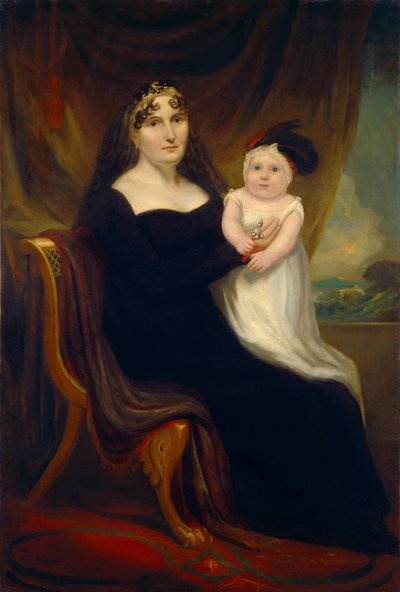 Madre e figlio da American or Possibly British 19th Century
