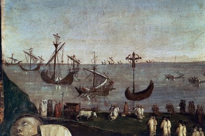 Barche, (dettaglio) dal Trasporto del Volto Santo da Amico Aspertini