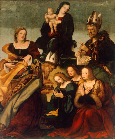 Madonna con Bambino e Santi Gregorio Magno da Amico Aspertini