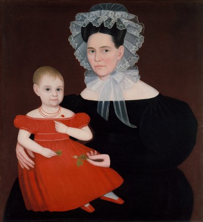 Signora Mayer e figlia, 1835-40 da Ammi Phillips