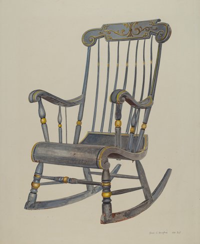 Sedia a dondolo da Amos C. Brinton