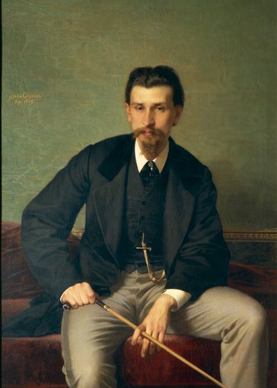 Ritratto del pittore Augusto Betti da Amos Cassioli