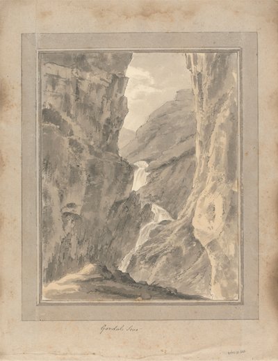 Veduta in Inghilterra, Scozia e Galles: Gordale Scar da Amos Green