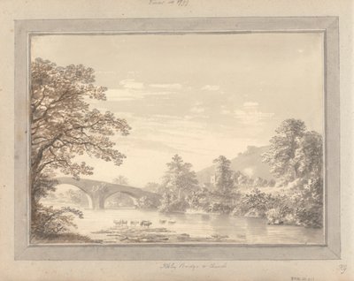 Vedute in Inghilterra, Scozia e Galles: Ponte e chiesa di Ilkley da Amos Green