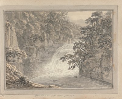 Vedute in Inghilterra, Scozia e Galles: Tour in Scozia; Corie Lin; una delle Cascate del Clyde da Amos Green