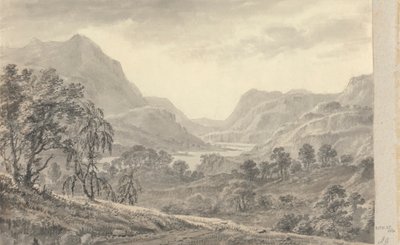 Vedute in Inghilterra, Scozia e Galles; Tour in Scozia: Vicino al Lago Wyburn da Amos Green