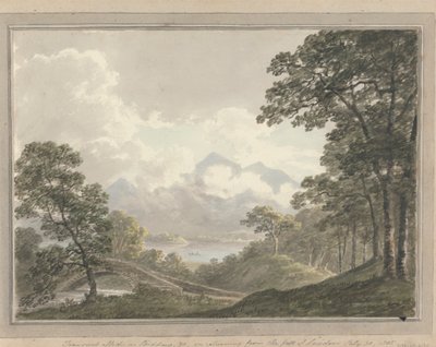 Vedute in Inghilterra, Scozia e Galles: Effetto transitorio su Skodow e c., al ritorno dalla cascata di Lowdoor, 30 luglio 1805 da Amos Green