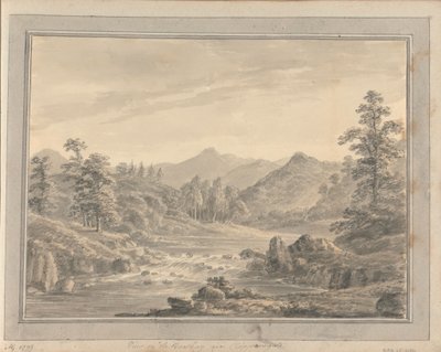 Vedute in Inghilterra, Scozia e Galles: Vista sul Brathay vicino a Clappensgate da Amos Green