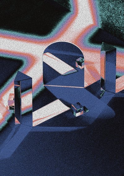 Arco di luce prismatico da Amy Louise Baker