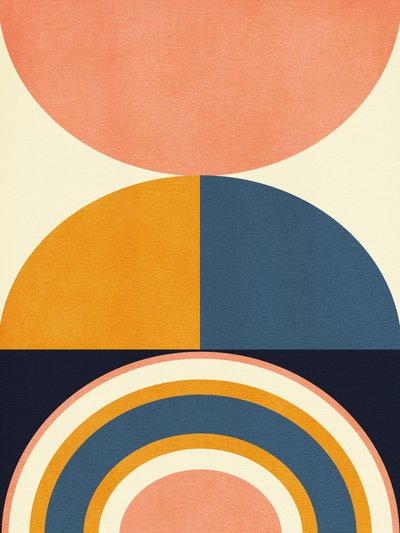 Rainbow Plus Shapes  Blu Senape 10 da Ana Rut Bre