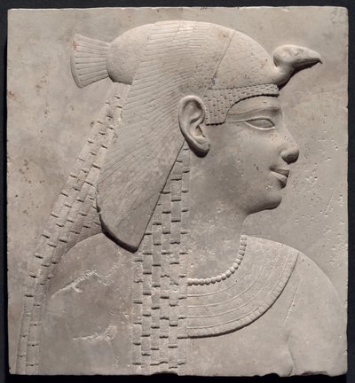 Targa raffigurante una regina o una dea da Ancient Egyptian