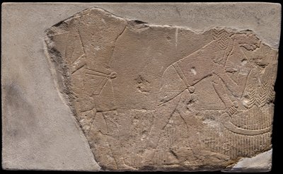 Frammento di parete di una tomba con scena di raccolto da Ancient Egyptian