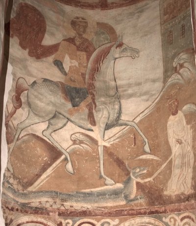 San Giorgio e il drago, XII secolo da Ancient Russian frescos