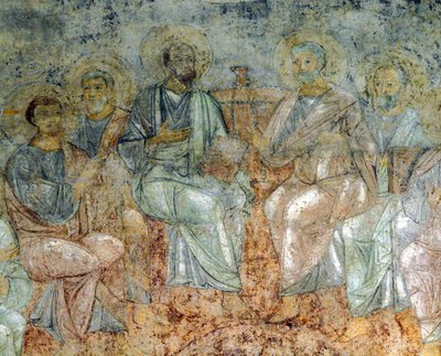 La discesa dello Spirito Santo da Ancient Russian frescos