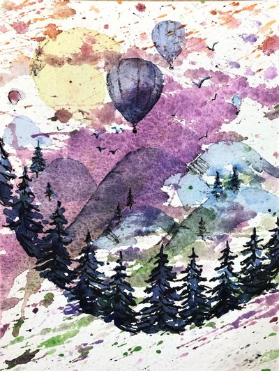 Palloncini colorati di montagna da Anda Bieza