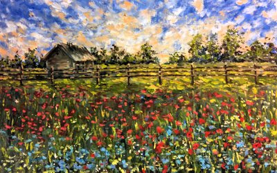 Paesaggio di campagna da Anda Bieza