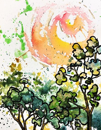 Il bagliore della foresta dorata da Anda Bieza