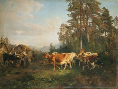 Paesaggio con mucche da Anders Askevold