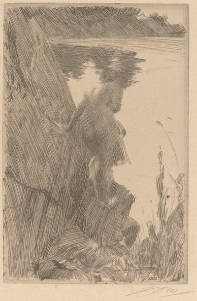 Bagnante III Baigneuse de Dos, 1896 da Anders Leonard Zorn