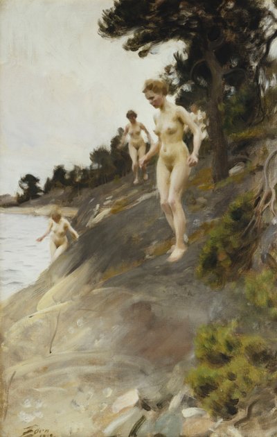 Spaventato, 1912 da Anders Leonard Zorn