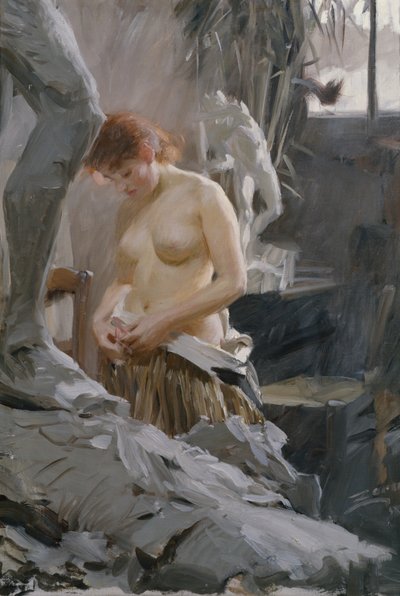 Nello studio di Wickstrom da Anders Leonard Zorn