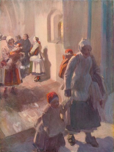 Mattutino del giorno di Natale, c1912 da Anders Leonard Zorn