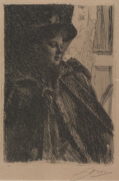 Mme. Olga Bratt, 1892 da Anders Leonard Zorn