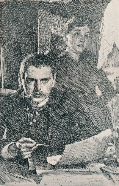 Il signor e la signora Zorn, 1890, 1898 da Anders Leonard Zorn