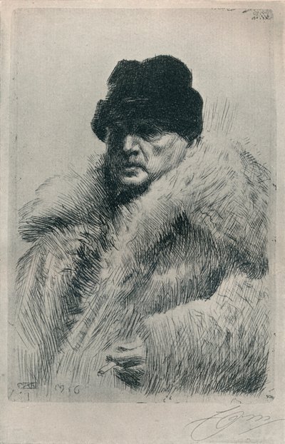 Autoritratto, 1916 da Anders Leonard Zorn