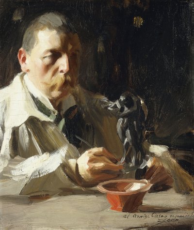 Autoritratto con fauno e ninfa da Anders Leonard Zorn