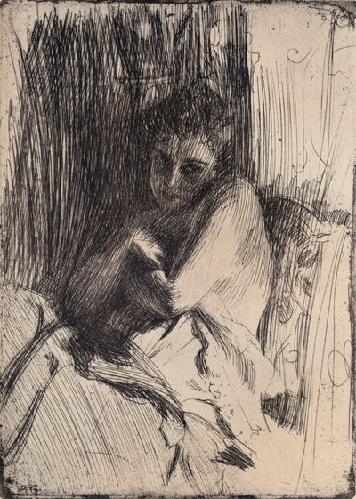 Il modello, 1880-1906, 1906 da Anders Leonard Zorn