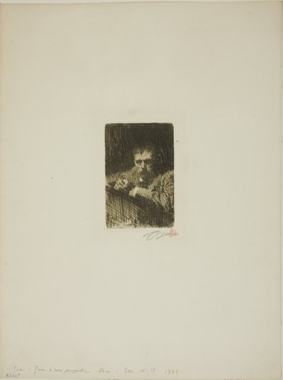 Un pittore-incisore (Autoritratto) da Anders Leonard Zorn