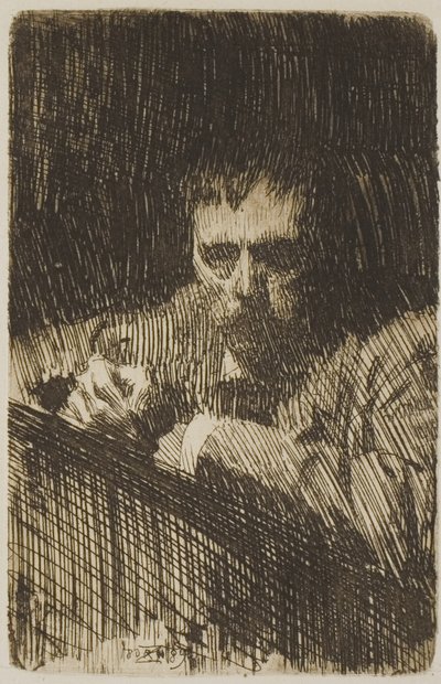 Un pittore-incisore (Autoritratto) da Anders Leonard Zorn