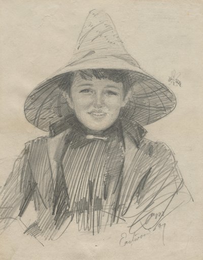 Ada Lymon (Donna con un grande cappello) da Anders Leonard Zorn